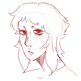 Kouyou and Verlaine from BSD. Halfbody . They are surrounded by a heart of roses and Verlaine is caressing Kouyou's cheek affectionately.